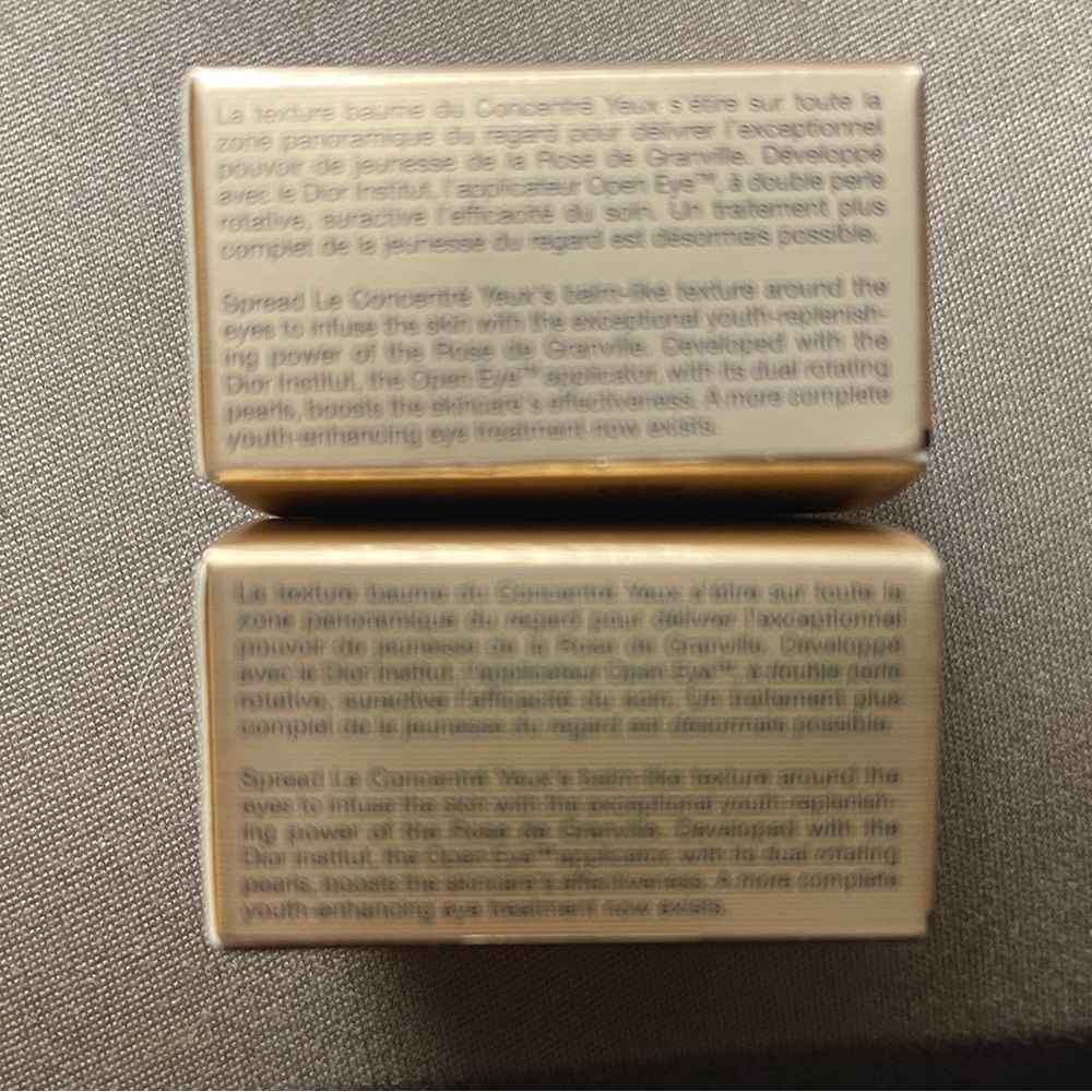 Dior Prestige Le Concentré Yeux Eye Cream - Luxurious Gold. $50 for 2! .3ml each - Picture 3 of 4